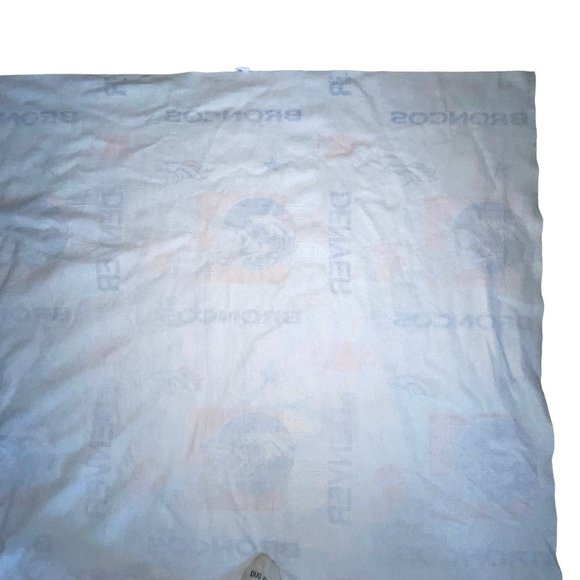 Rare Vintage NFL Denver Broncos Football Blanket Throw Northwest Company 88X74 - Picture 8 of 11